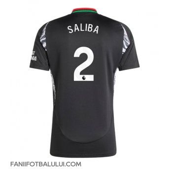 Arsenal William Saliba #2 Tricou Fotbal Replică 2024-25 Barbati Deplasare